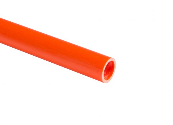 Fiberglasrohr pultrudiert, orange eingefärbt
